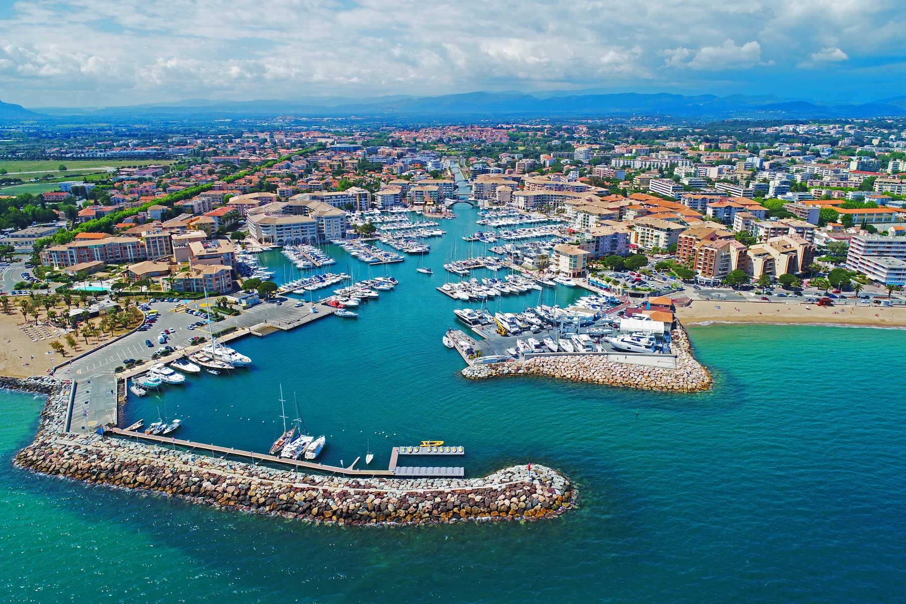 Port‑Fréjus vu du ciel